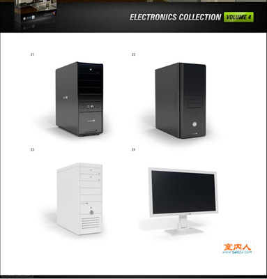 精致電子電器產(chǎn)品模型下載 帶貼圖的先進(jìn)電器資源指南